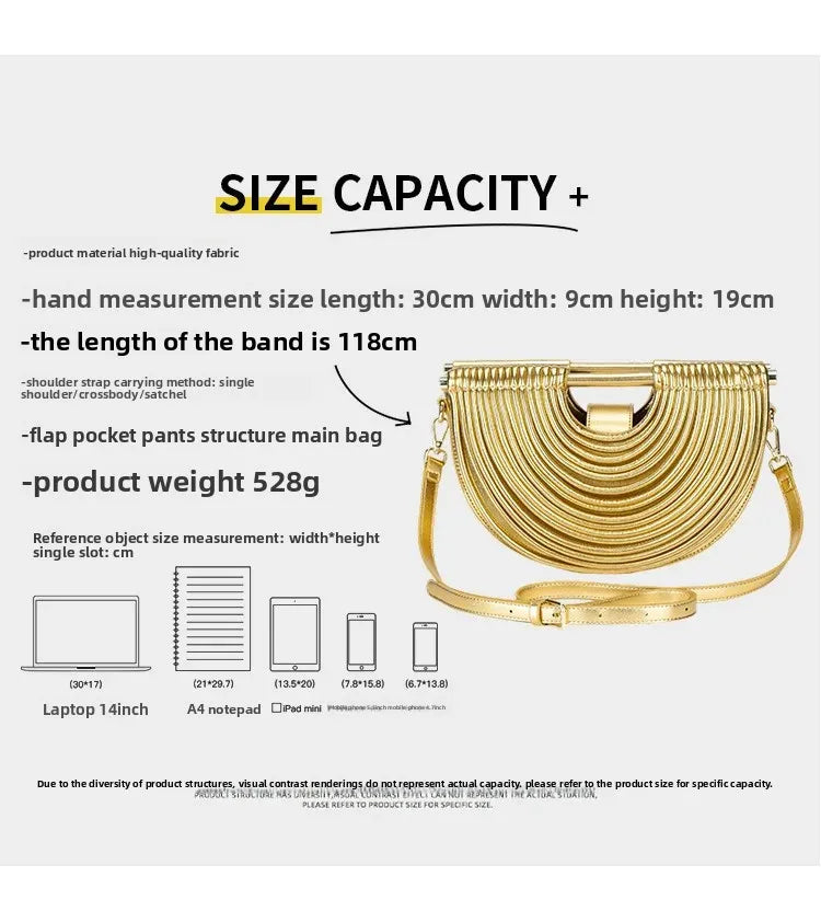 Fashionable Bamboo Fiber Woven Handbag Women's Clutch Bag Personalized High-End Sensation Soft Shell Bag Mobile Phone Pocket