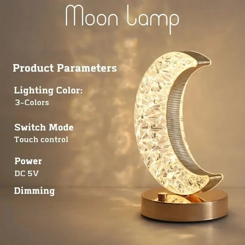 Lampe de table LED de chevet USB,