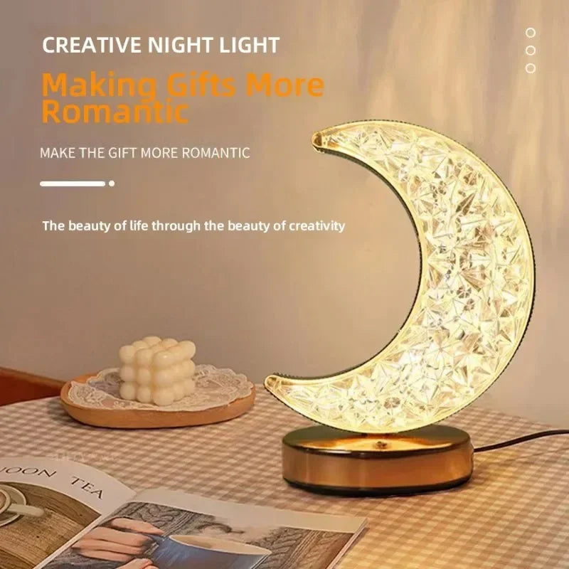 Lampe de table LED de chevet USB,