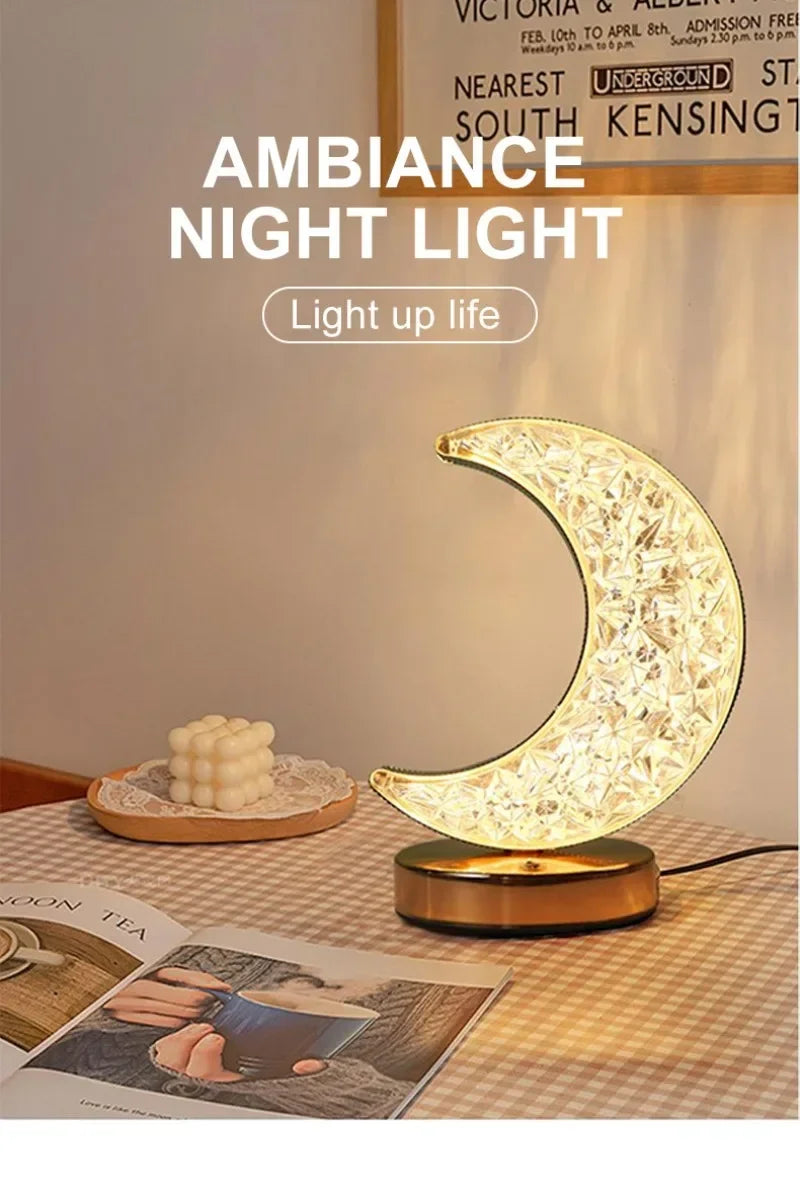 Lampe de table LED de chevet USB,