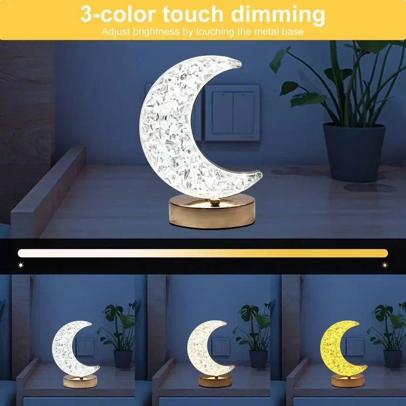 Lampe de table LED de chevet USB,