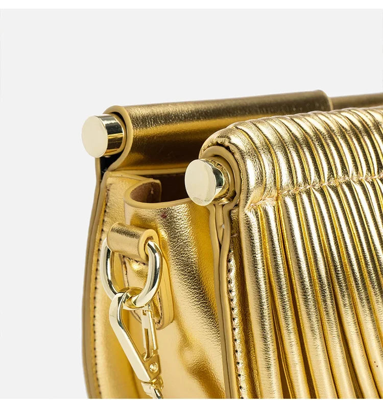 Fashionable Bamboo Fiber Woven Handbag Women's Clutch Bag Personalized High-End Sensation Soft Shell Bag Mobile Phone Pocket