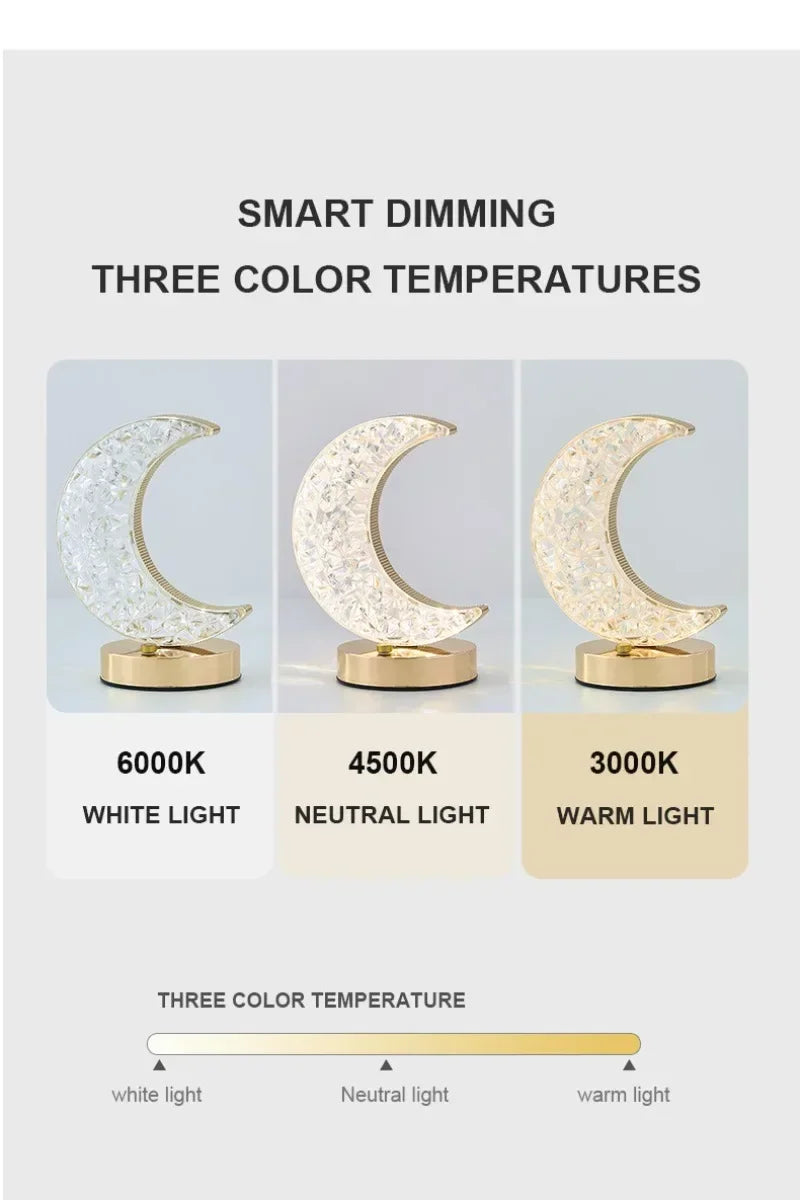Lampe de table LED de chevet USB,