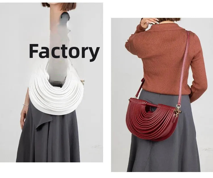 Fashionable Bamboo Fiber Woven Handbag Women's Clutch Bag Personalized High-End Sensation Soft Shell Bag Mobile Phone Pocket