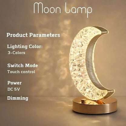 Lampe de table LED de chevet USB,
